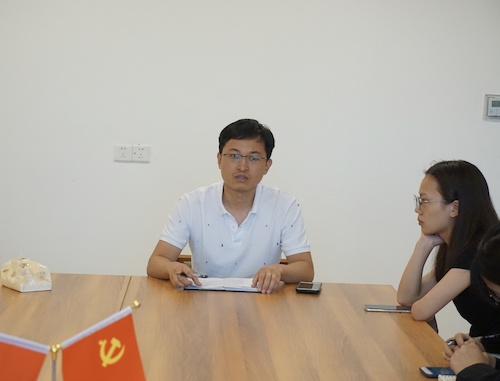 辅导员王洪涛老师发言